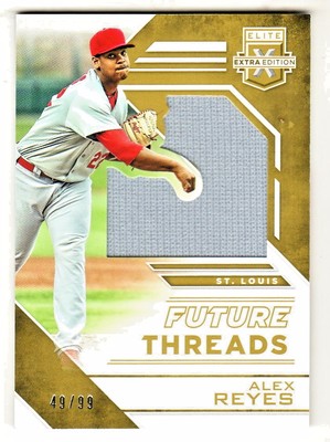2016 Elite Extra Edition FUTURE THREADS GOLD RELIC ALEX REYES RC 49/99 ...