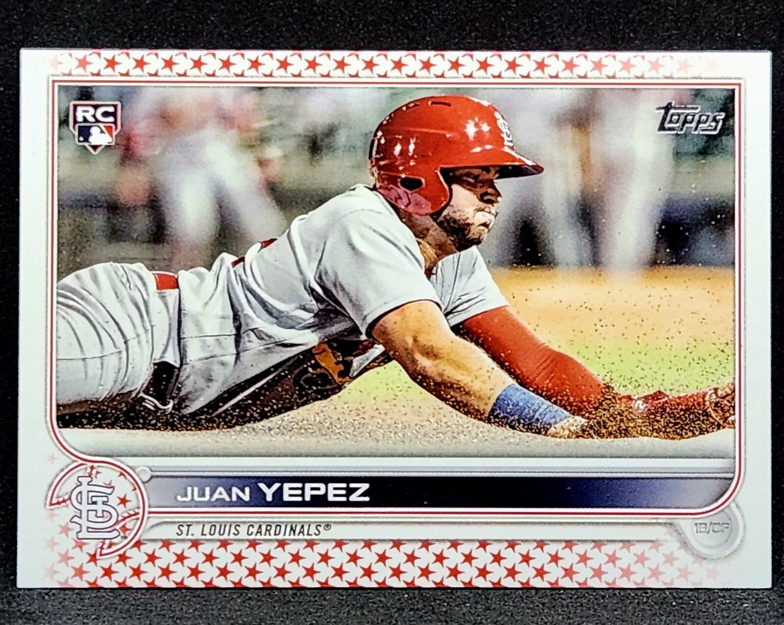2022 Topps Series 2 Juan Yepez #506 RC Parallel Independence Day /76 Rookie Card