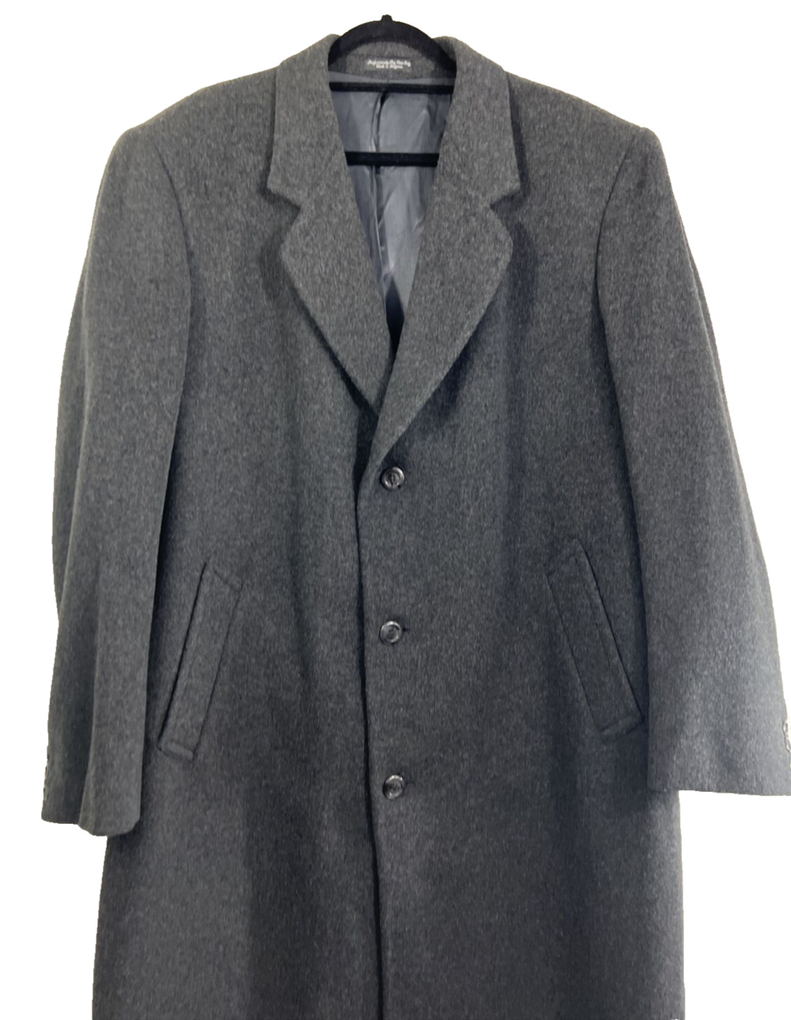 Silver Cloud Long Trench Button Coat Long Wool Ca… - image 2