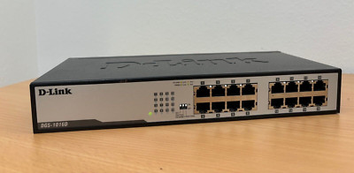 D-Link DGS-1016D Gigabit Switch  schwarz 16 x 10/100/1000 Mbit RJ45
