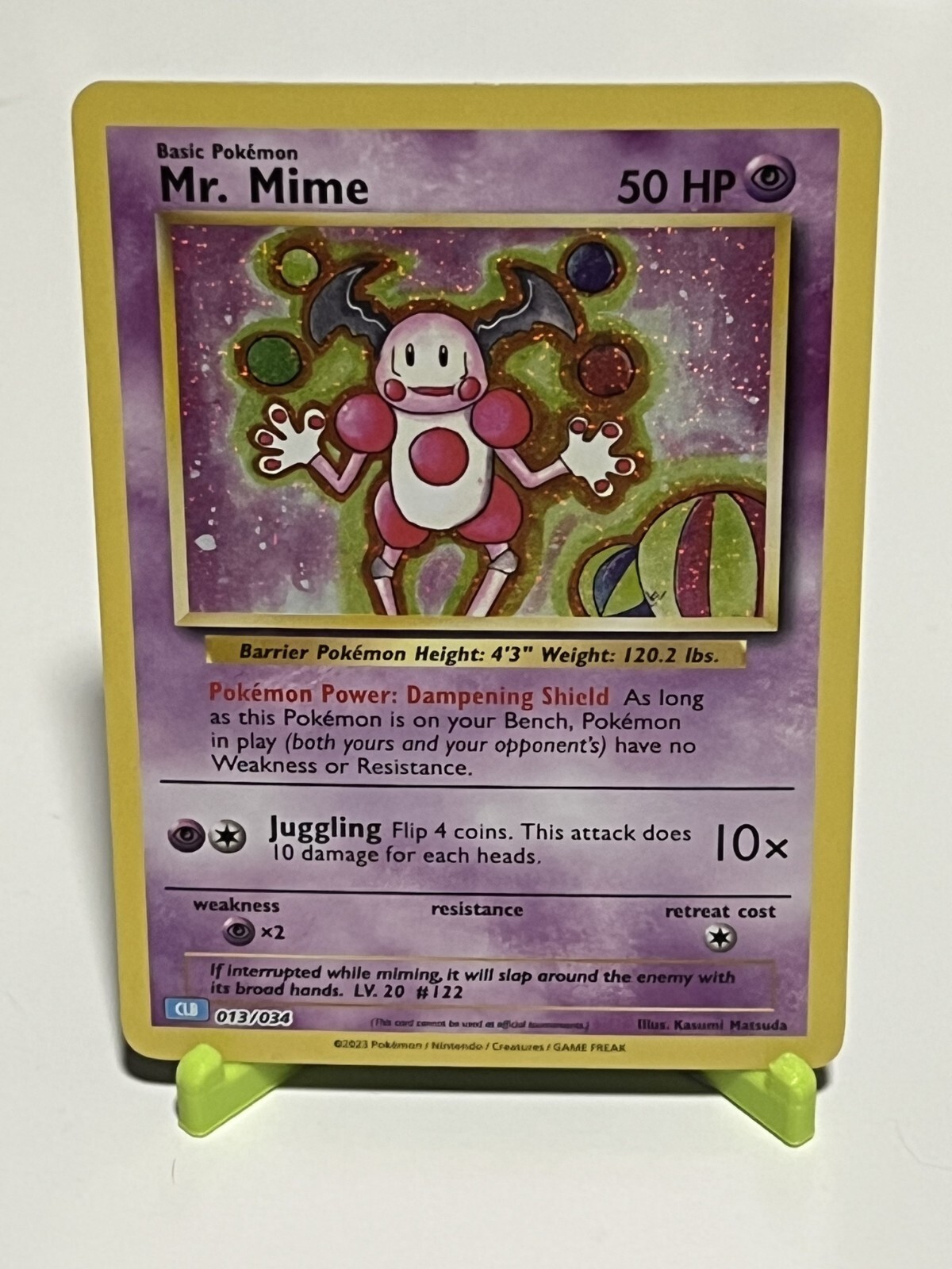 Pokemon Mr. Mime 13/34 Trading Card Game Classic NM Condition