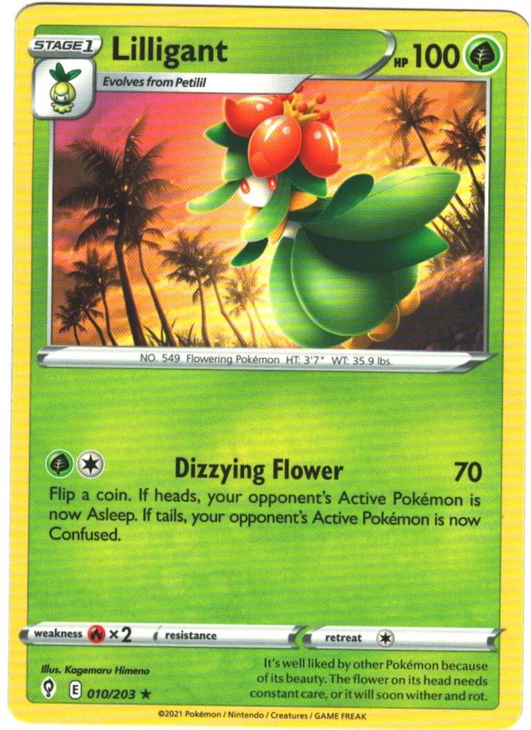 Lilligant 10/203 Evolving Skies Regular Rare Pokemon Card TCG 010/203 Pokémon