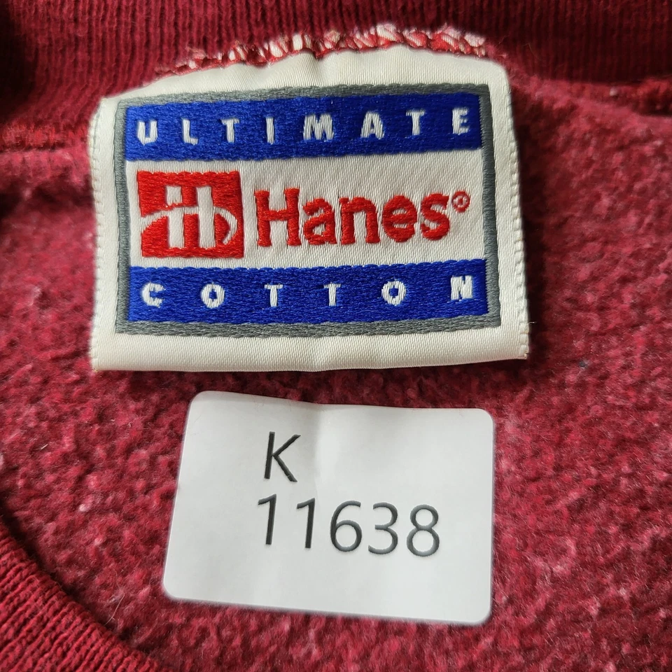 ВИНТАЖНЫЙ Aztec Tribal женщин толстовка XL красный геометрический ворота с длинным рукавом - Изображение 2 из 4