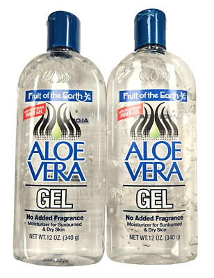 Fruit of the Earth Aloe Vera Ge Clear 12 oz ( 2 pack ) /
