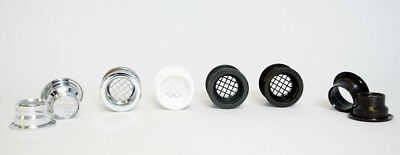 Bathroom Door Vent Grill Furniture Air Valve White Brown Graphite Chrome P