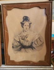 ORIGINAL RARE  VICTORIAN FASHION LITHO by FRENCH ARTIST P.L. GREVEDON 1776-1880 