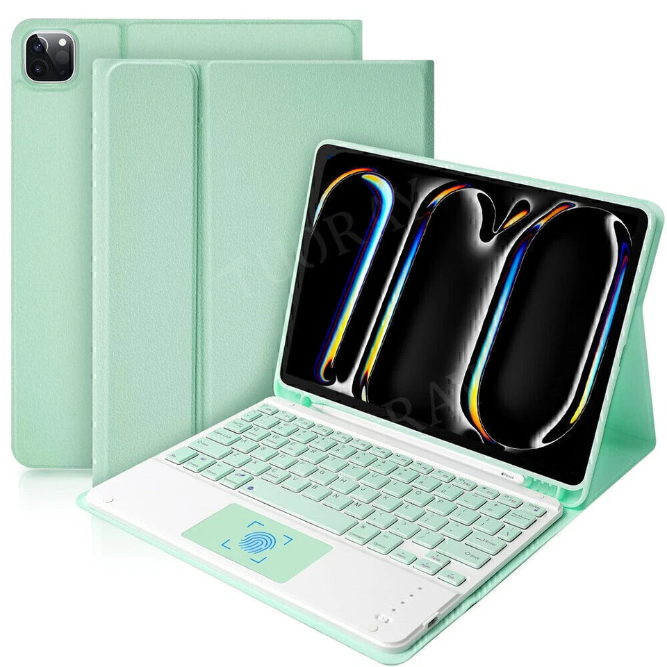 Touchpad Keyboard Case Mouse For iPad 11th 11" A16 2025 Gen M3 Air 6 5 4 Pro 11 - Image 4 of 4