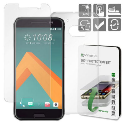 HTC DESIRE 620G DUAL SIM CASE + TEMPERED GLASS COVER + FILM