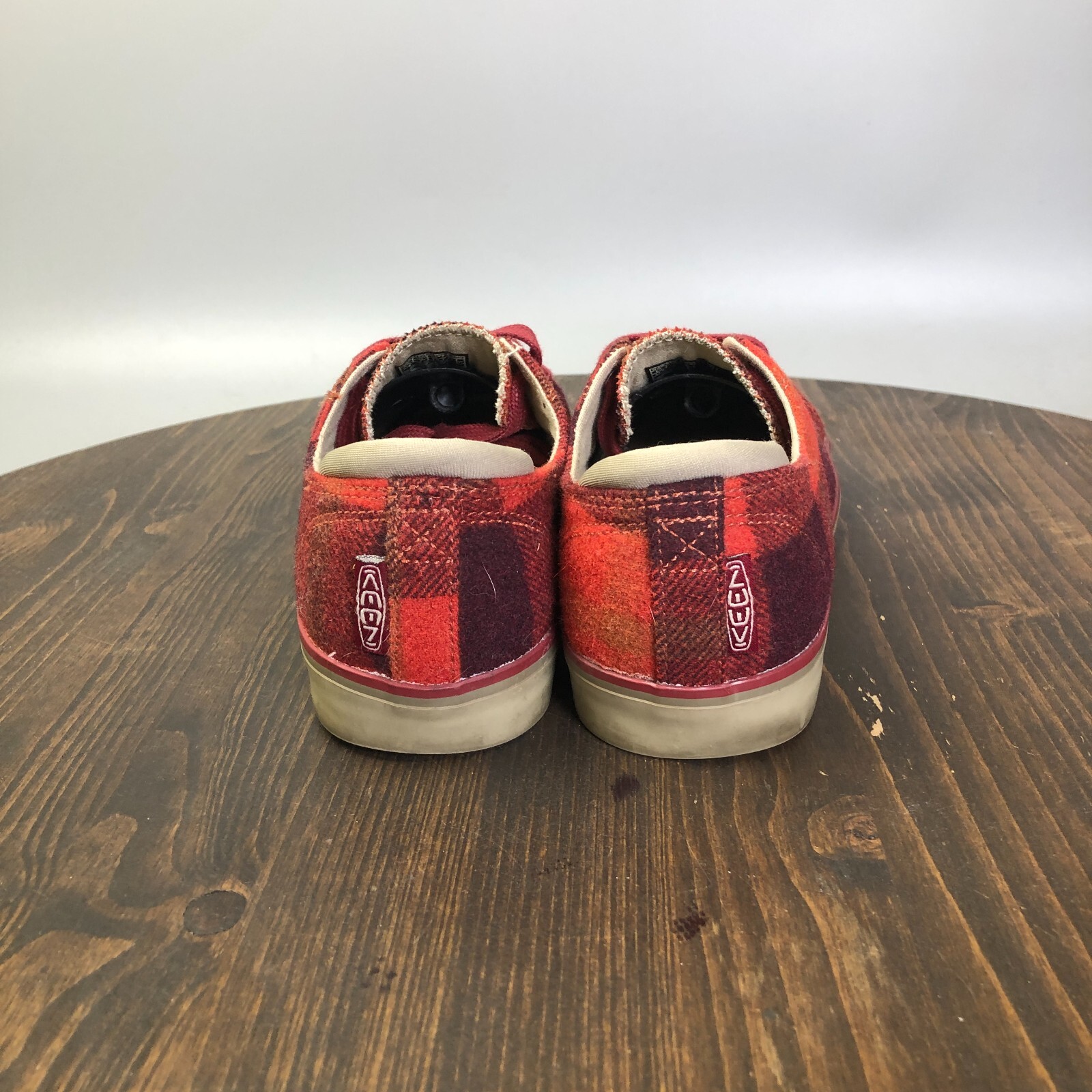 Scarpe sneakers casual Keen Elsa lll donna taglia 7 rosse lana a quadri