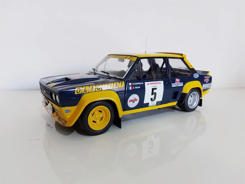 FIAT 131 Abarth OlioFiat Rally Tour de Corse 1977 #5 B. Darniche - SOLIDO 1/18 - Immagine 3 di 4