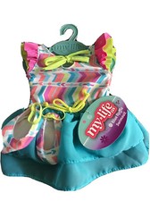 My life as a Doll Blue Ruffle Swimsuit