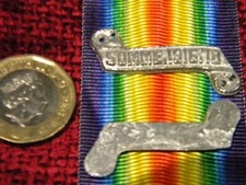 Replica Copy WW1 'SOMME 1916 18' Victory Medal Ribbon Bar Clasp