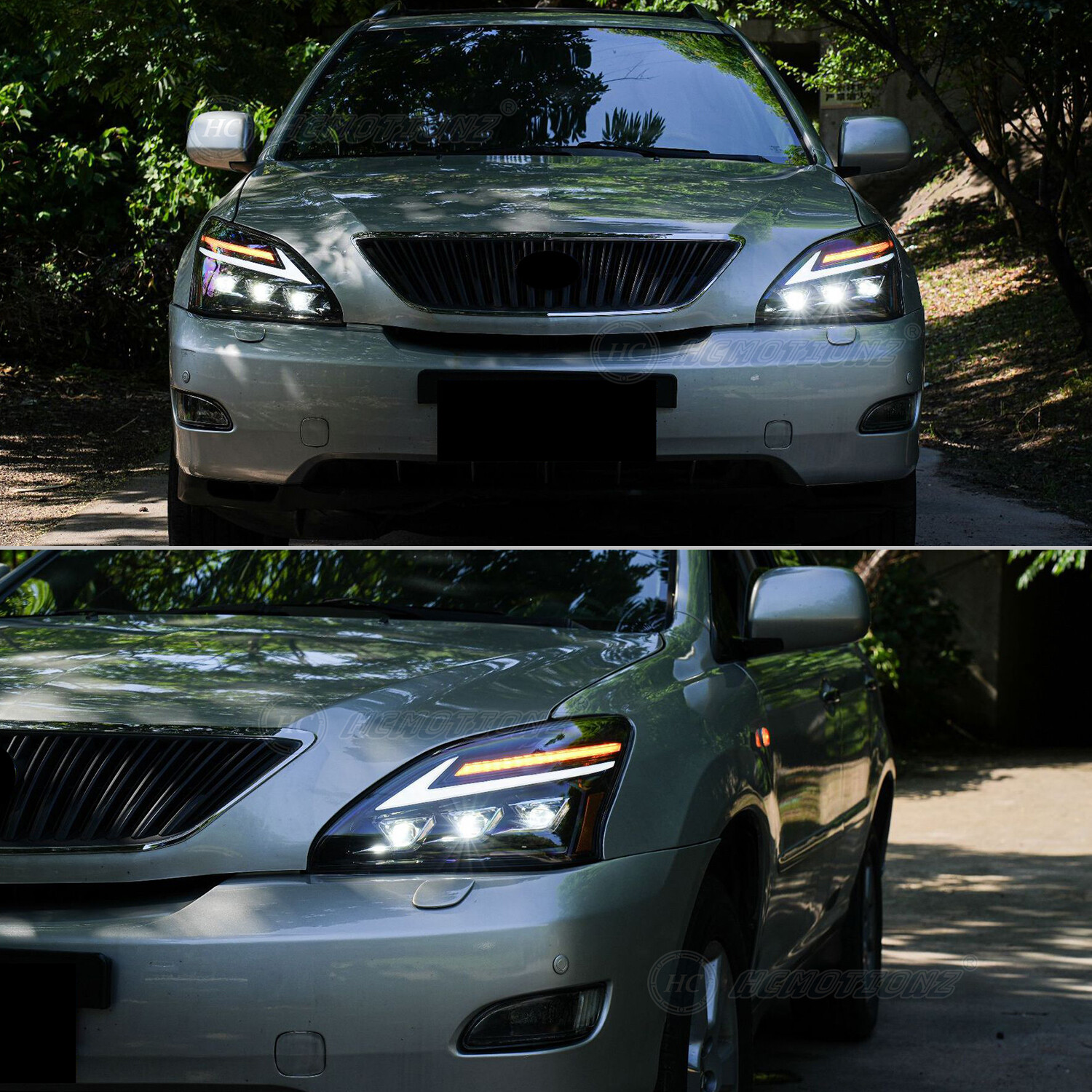 HCmotion LED Front Lamp For Lexus RX330 RX350 400H 2003-2009 Animation Headlight