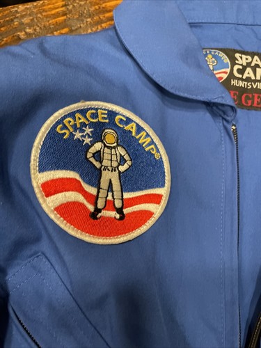 Uniforme de campamento espacial de Estados Unidos de la NASA traje de vuelo juvenil 16 Huntsville Alabama de colección - Imagen 3 de 8