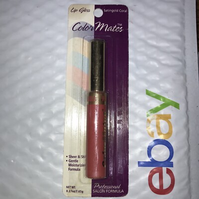 Colormates SALON FORMULA Lip Gloss 67103 SATINGOLD CORAL sealed NIP