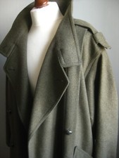 Military Great Coat 14 16 18 Trench Wool Duster Vintage Oversize Relax Lodenfrey