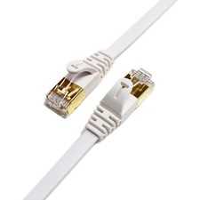 - 75FT - CAT7 10 Gigabit Ethernet Ultra Flat Patch Cable for Modem Router LAN...