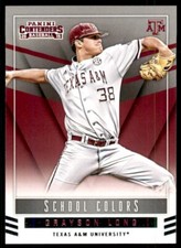 2015 Panini Contenders School Colors Grayson Long Texas A&M Aggies #32