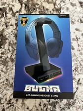 RGB Glowing Bugha LED Gaming Headset Stand w/ 4 USB Ports & Phone Charging Stand