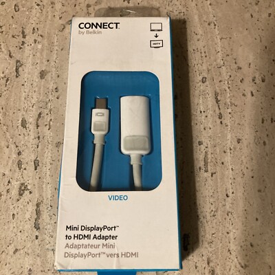 Connect By Belkin Mini DisplayPort to HDMI Adapter Brand New