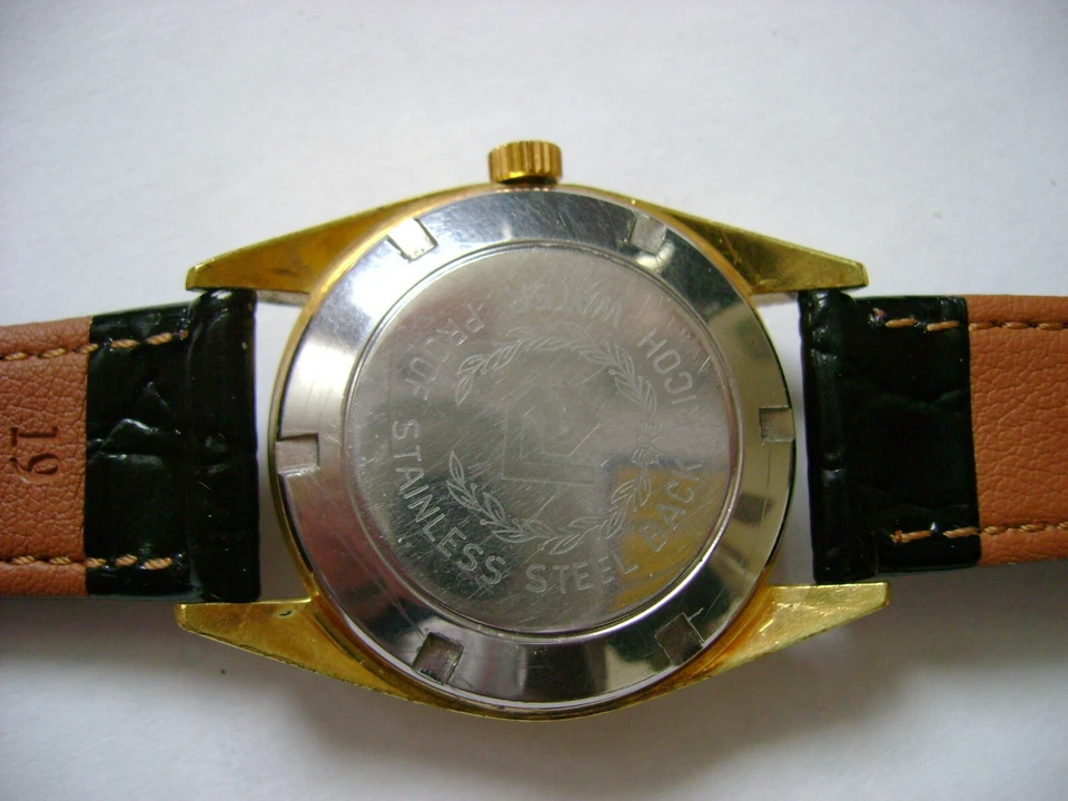 VINTAGE AUTOMATIC RICOH DYNAMIC 21 JEWELS , RUN GREAT. TARIFF TAX - Imagen 3 de 4