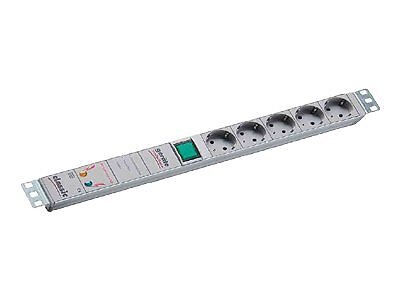 Bachmann Power strip (rack-mountable) output connectors: 5 1U 19" 2 m 333.403
