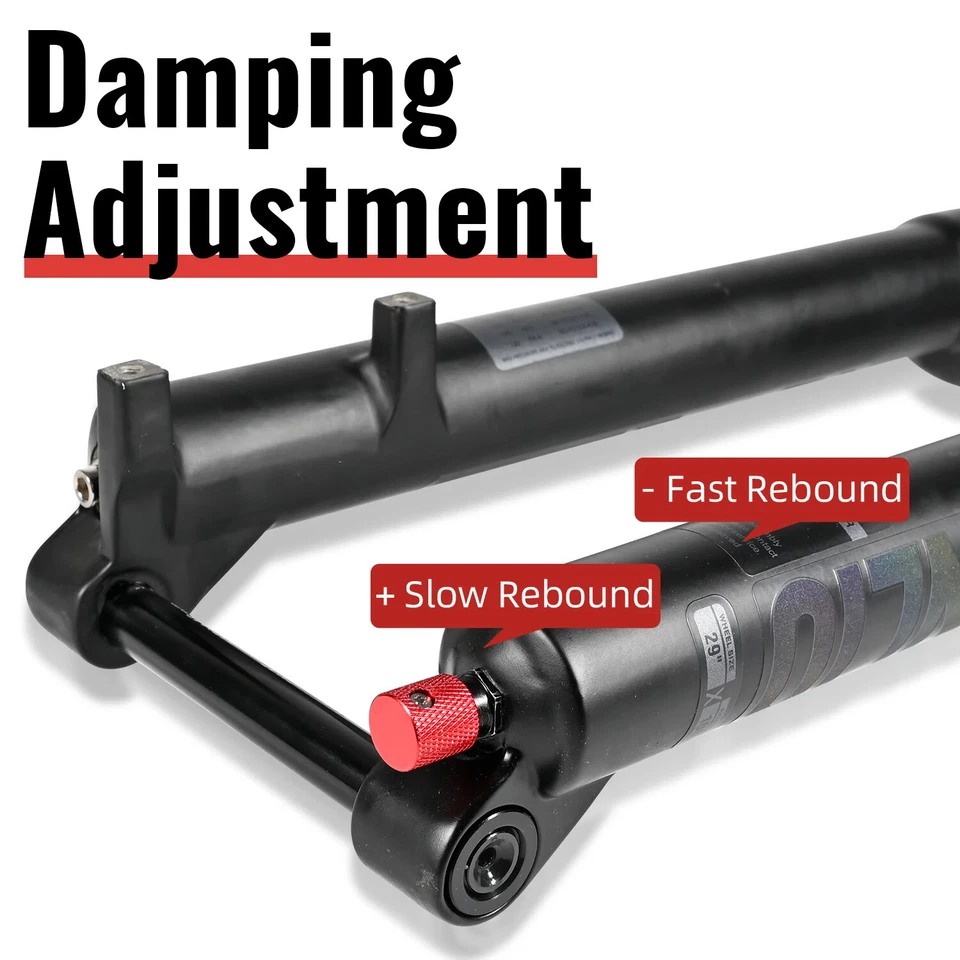 Double Shoulder Snow Front Fork MTB Fork 150mm Travel Air Supension E-bike Fork - Image 3 of 4