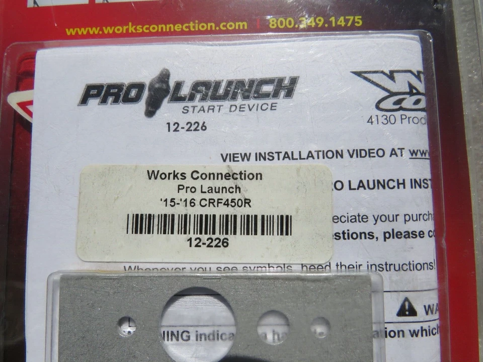 Dispositivo de arranque de lanzamiento profesional FUNCIONA CONEXIÓN 12-226 HONDA CRF450R OM22 Foto 4 de 4
