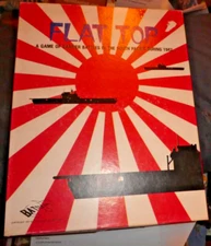 Flat Top Carrier  game - Battleline Games- 1977- W/ GENERAL MAGAZINE SUPPLEMENT