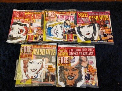 Smash Hits Magazine September - November 1997 Spice Girls Blow Up Dolls Full Set