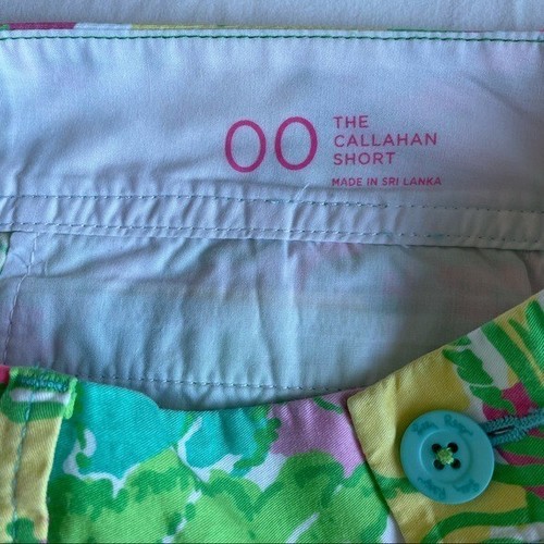 Corto LILLY PULITZER Talla 00 Impreso de Hibisco The Callahan L14 - Imagen 4 de 12
