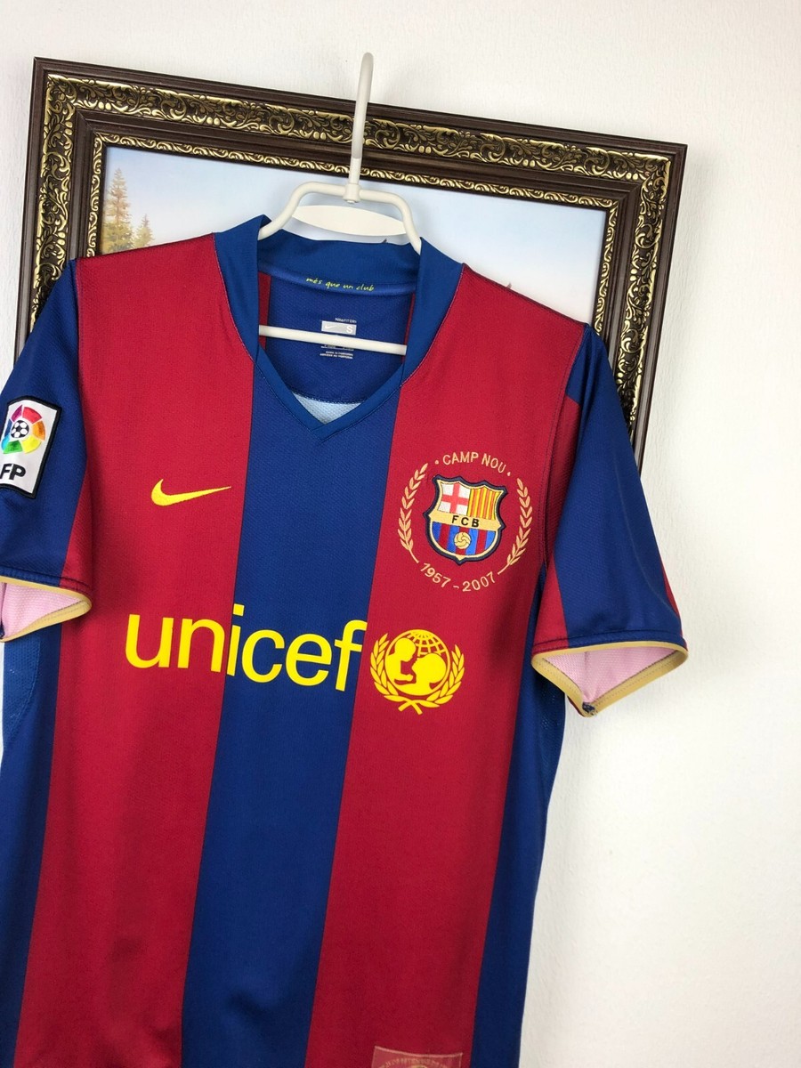 Barcelona Home football shirt 2007 Soccer Nike Jersey Mens