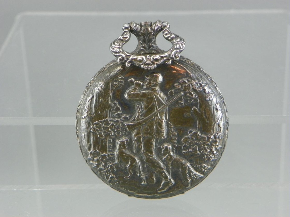 Vintage 1950's Arnex Belle Suisse 17 Jewel Incabloc Silver Hunter