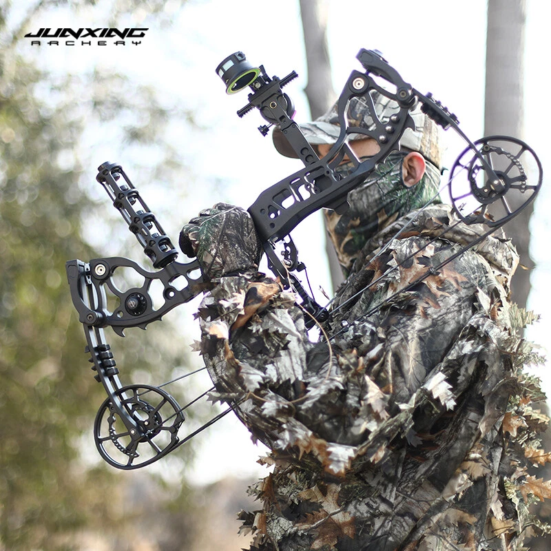 20-70lbs Compound Bow Dual-use Arrows Ball Hunting Archery Fishing Target RH LH - Image 4 of 4