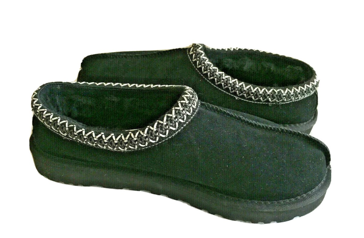 UGG MEN TASMAN BLACK SHEARLING LINED MOCCASIN SHOE UGG Tasman II Slipper (Men main image 3