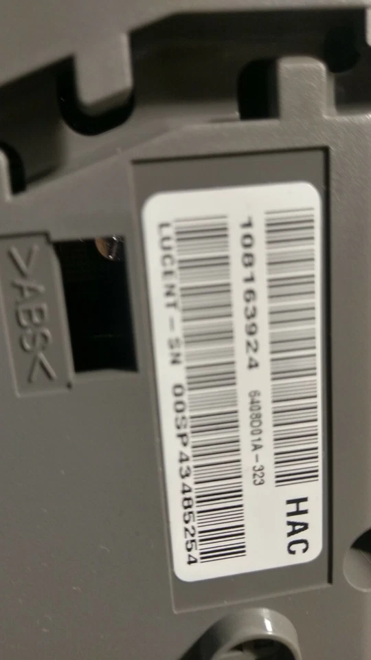 LUCENT OFFICE TELEPHONE SET 6408D01A-323, GRAY, 8 RING OPTIONS - Image 3 of 3