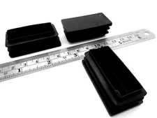 2" Length by 1" Width Rectangle End Cap Fits in 1.95" L x .95" W Inside Diameter