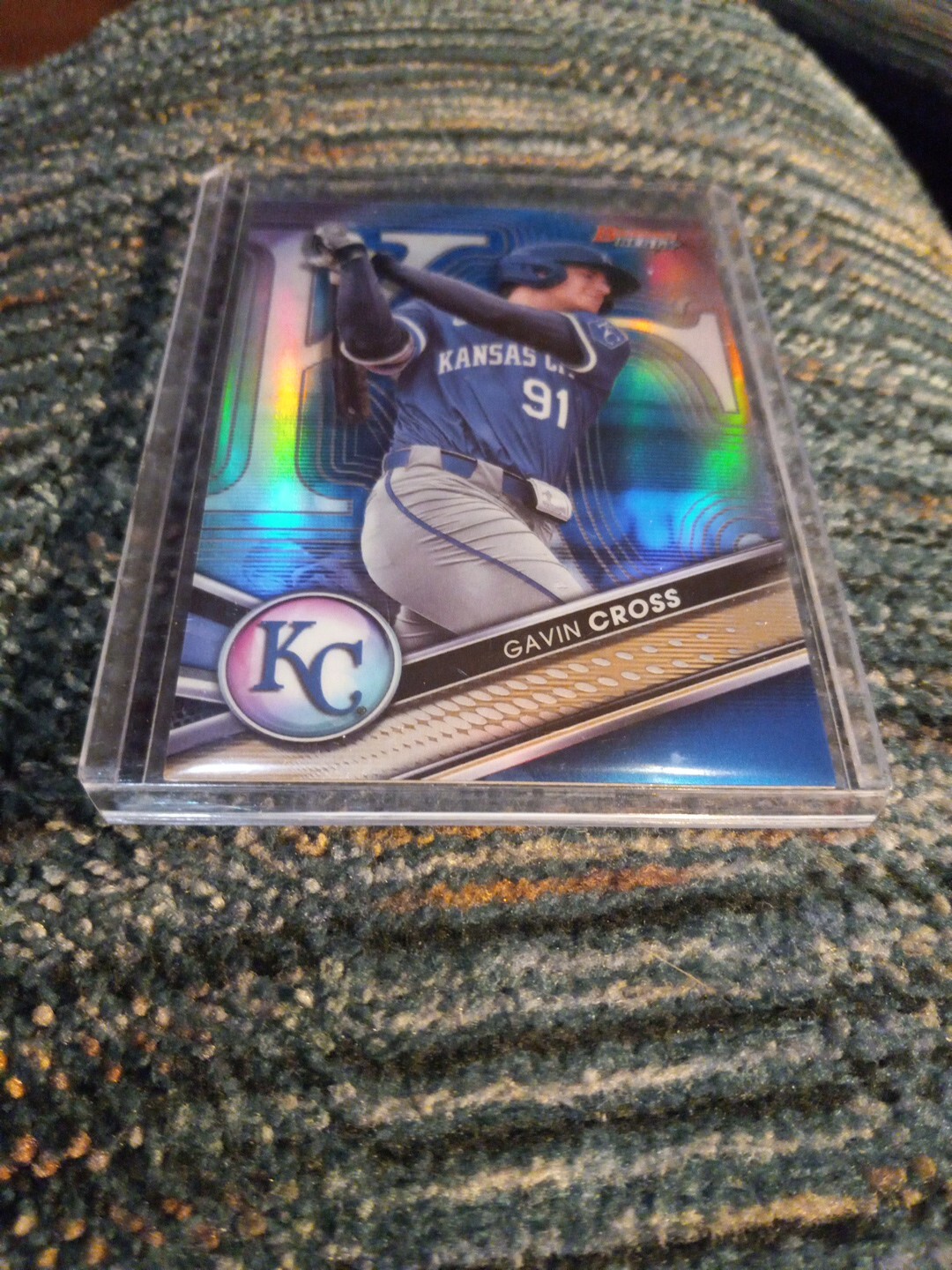 2022 Bowman’s Best Gavin Cross Blue Refractor /150 #TP-5 Royals