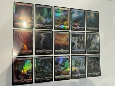 mtg foil 大量セット ALL 5 Oil Slick MTG Raised lands Foil Phyrexian Compleat Bundle | eBay