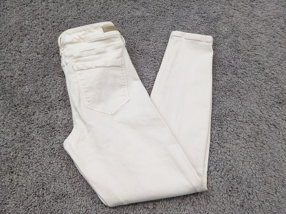 Liverpool Los Angeles Jeans Women's 26 Ivory Ankle Skinny Jeggings Denim