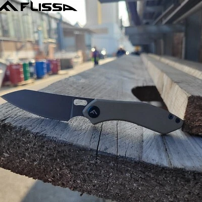 FLISSA Klappmesser Taschenmesser mit G10-Griff, Scharfes Einhandmesser