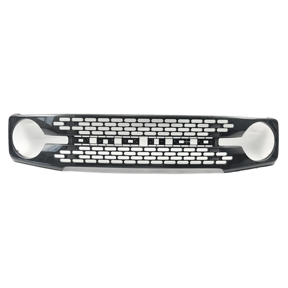 Front Grille Mesh High End Style For Ford Bronco 2021-2023 2/4 Door Carbon Fiber Foto 3 de 4