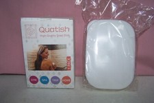 Quatish High Quality White Soap Dish NEW in Box Gym Spa Trip Home Bathroom