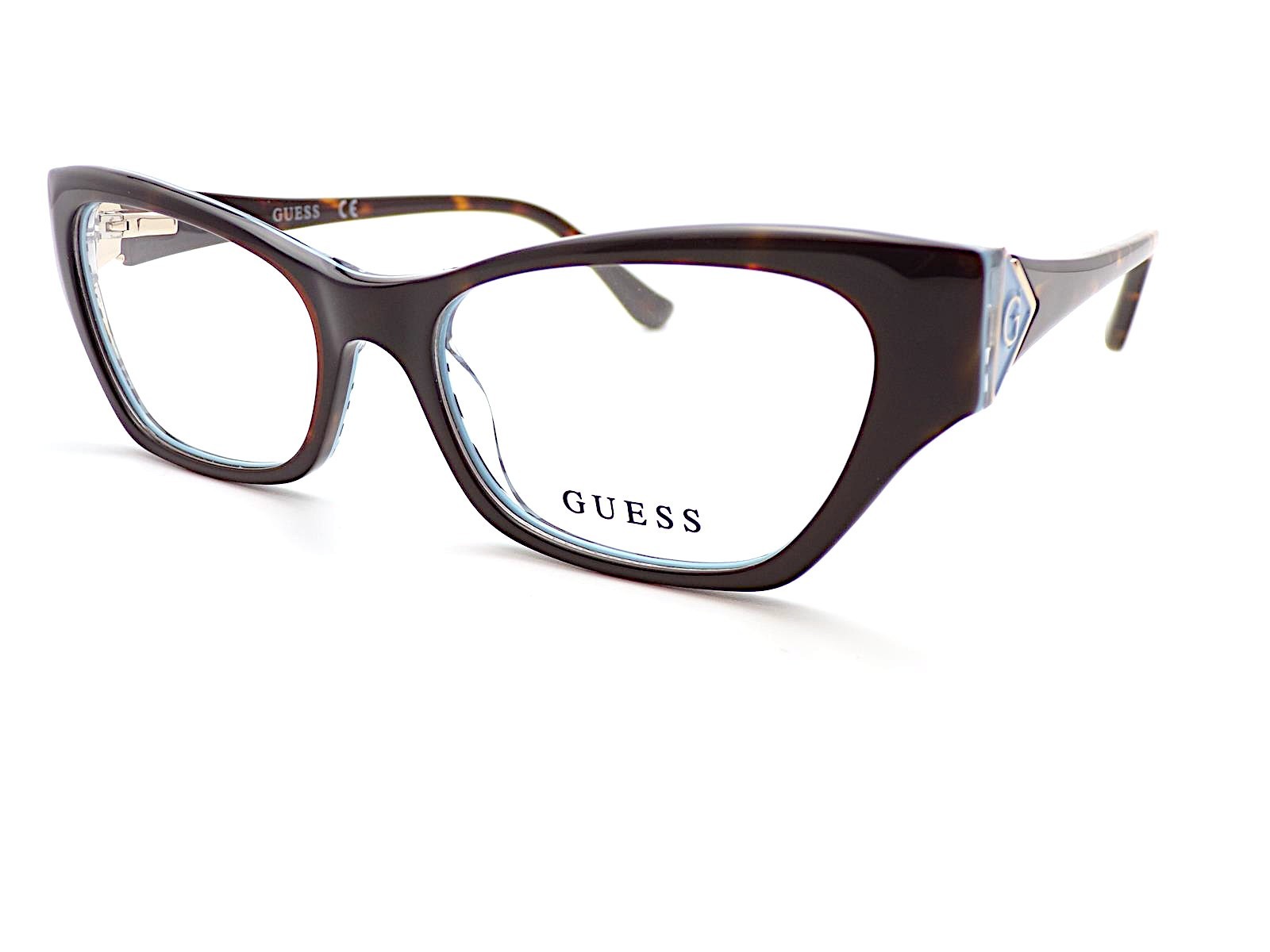 Guess Glasses Frame Women's Dark Brown Havana Blue 51mm Spectacles GU2747 052