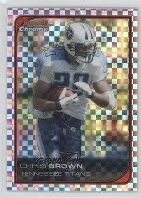 2006 Bowman Chrome X-Fractor 81/250 Chris Brown #145 0f6
