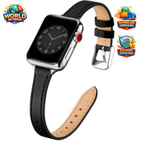 Leder Armband Kompatibel Mit Apple Watch 38-49Mm DüNn Damen Ersatzarmband