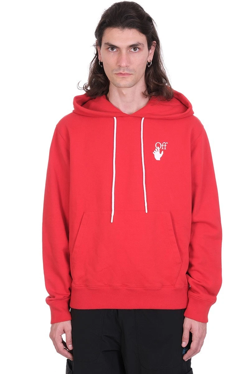 Felpa con cappuccio Off White Red Pascal Skeleton Arrows Taglia M FW20 PREZZO AL PUBBLICO $580