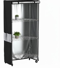 MOLLYAIR Wire Shelf Cover,600D Heavy Duty Waterproof Dustproof Standing Shelf...