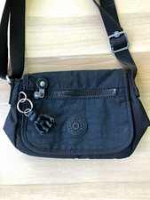 Kipling Sabian Crossbody Bag, Black with Rubber Monkey, EUC