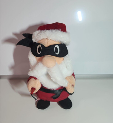 Gemmy Ninja Santa Kung Fu Animated Song Lighted Nunchucks